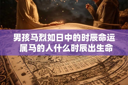 男孩马烈如日中的时辰命运  属马的人什么时辰出生命运好