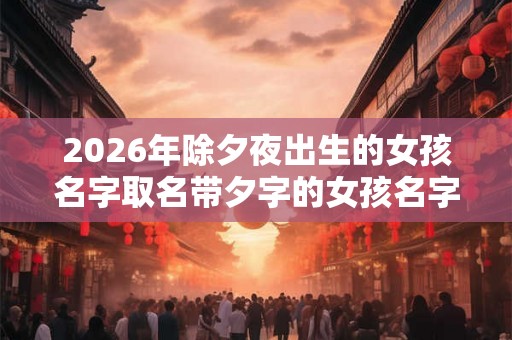 2026年除夕夜出生的女孩名字取名带夕字的女孩名字