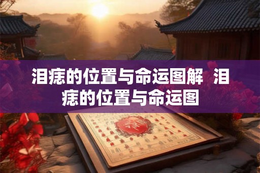 泪痣的位置与命运图解  泪痣的位置与命运图