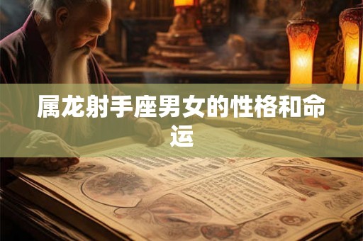 属龙射手座男女的性格和命运 属龙射手座男女的性格和命运