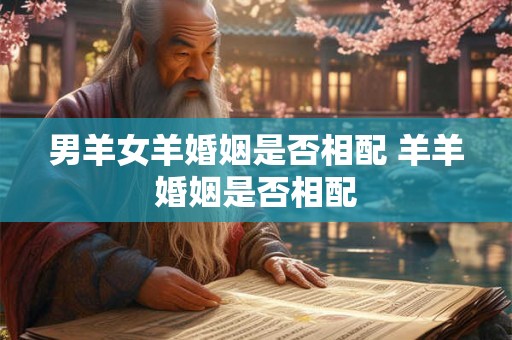 男羊女羊婚姻是否相配 羊羊婚姻是否相配