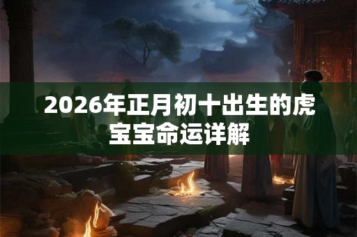 2026年正月初十出生的虎宝宝命运详解