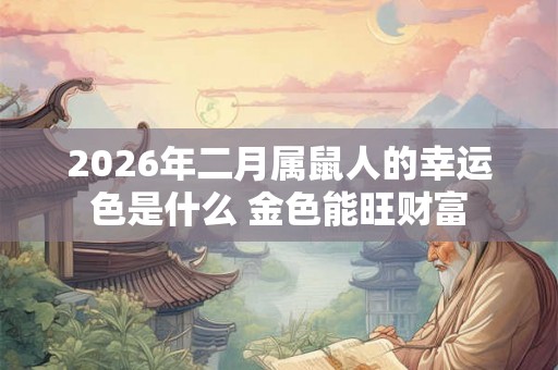 2026年二月属鼠人的幸运色是什么 金色能旺财富