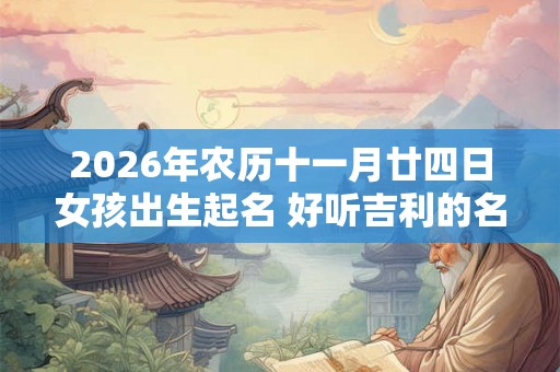 2026年农历十一月廿四日女孩出生起名 好听吉利的名字精选 2026年农历十一月廿四日女孩出生起名 好听吉利的名字精选