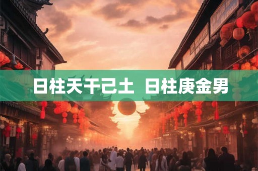 日柱天干己土  日柱庚金男