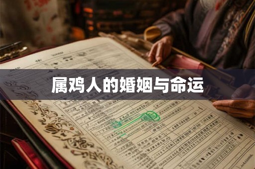 属鸡人的婚姻与命运