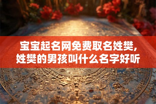 宝宝起名网免费取名姓樊,姓樊的男孩叫什么名字好听