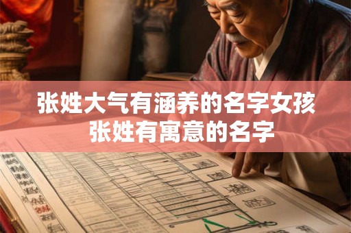 张姓大气有涵养的名字女孩 张姓有寓意的名字 张姓大气有涵养的名字女孩 张姓有寓意的名字
