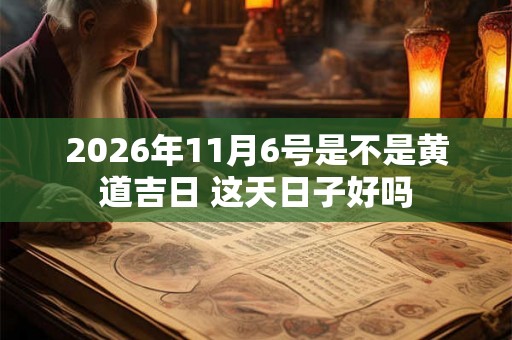 2026年11月6号是不是黄道吉日 这天日子好吗