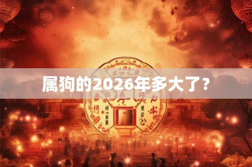 属狗的2026年多大了？
