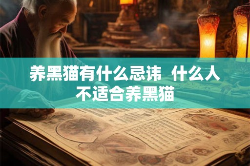养黑猫有什么忌讳  什么人不适合养黑猫