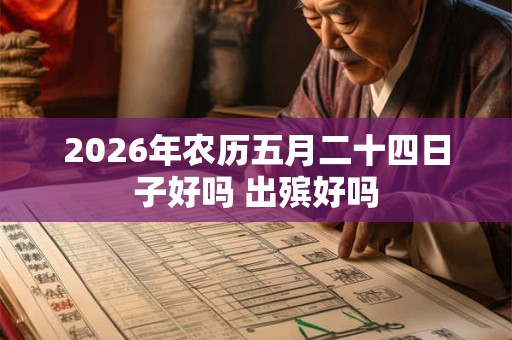 2026年农历五月二十四日子好吗 出殡好吗