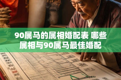 90属马的属相婚配表 哪些属相与90属马最佳婚配