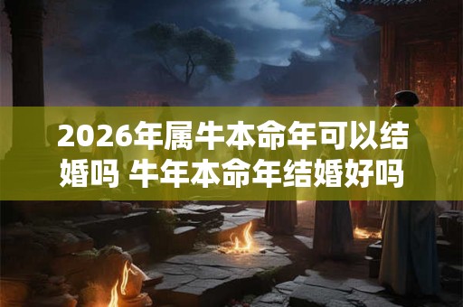2026年属牛本命年可以结婚吗 牛年本命年结婚好吗