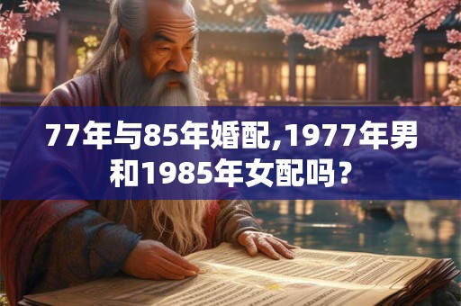 77年与85年婚配,1977年男和1985年女配吗？