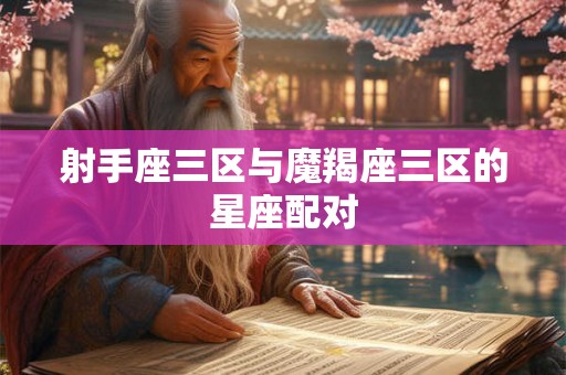 射手座三区与魔羯座三区的星座配对