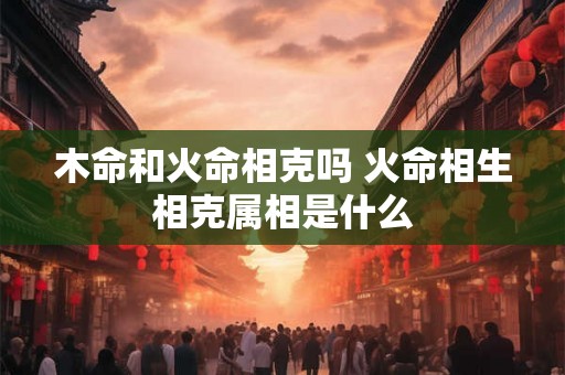 木命和火命相克吗 火命相生相克属相是什么