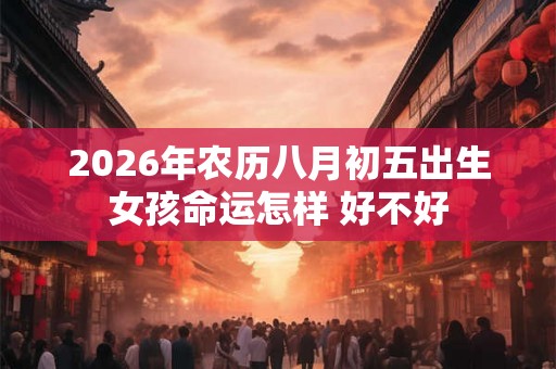 2026年农历八月初五出生女孩命运怎样 好不好