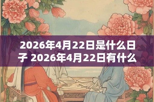 2026年4月22日是什么日子 2026年4月22日有什么特别的