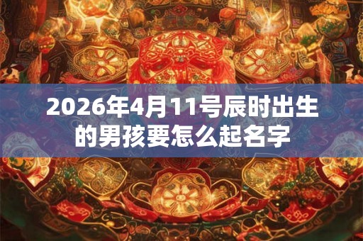 2026年4月11号辰时出生的男孩要怎么起名字 2026年4月11号辰时出生的男孩要怎么起名字
