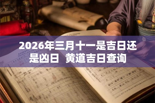 2026年三月十一是吉日还是凶日 黄道吉日查询 2026年三月十一是吉日还是凶日 黄道吉日查询