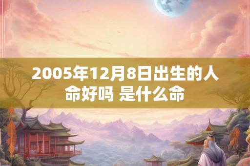 2005年12月8日出生的人命好吗 是什么命