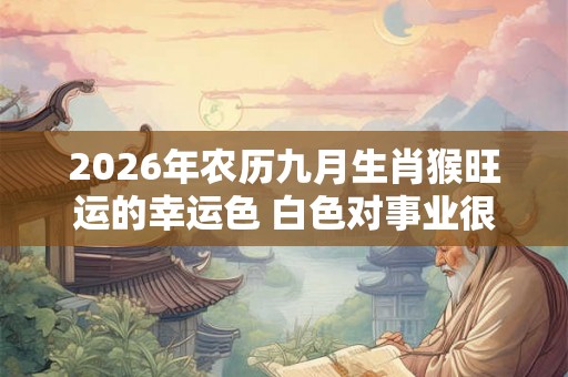 2026年农历九月生肖猴旺运的幸运色 白色对事业很友好 2026年农历九月生肖猴旺运的幸运色 白色对事业很友好