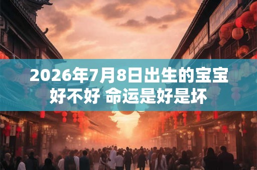 2026年7月8日出生的宝宝好不好 命运是好是坏