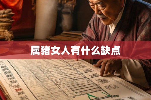 属猪女人有什么缺点