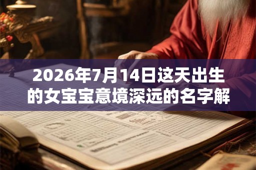2026年7月14日这天出生的女宝宝意境深远的名字解析