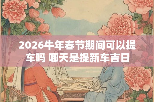 2026牛年春节期间可以提车吗 哪天是提新车吉日 2026牛年春节期间可以提车吗 哪天是提新车吉日