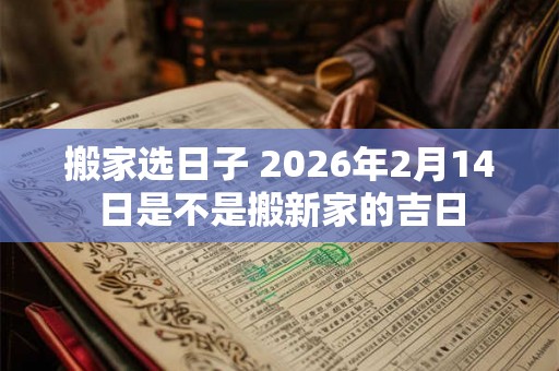 搬家选日子 2026年2月14日是不是搬新家的吉日