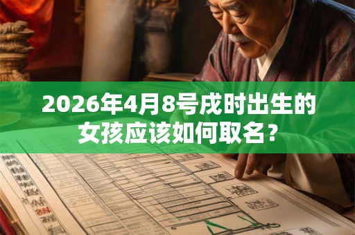 2026年4月8号戌时出生的女孩应该如何取名? 2026年4月8号戌时出生的女孩应该如何取名?