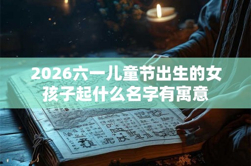 2026六一儿童节出生的女孩子起什么名字有寓意