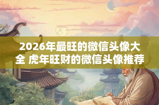 2026年最旺的微信头像大全 虎年旺财的微信头像推荐 2026年最旺的微信头像大全 虎年旺财的微信头像推荐