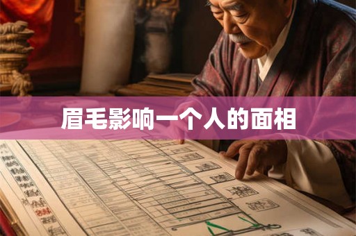 眉毛影响一个人的面相