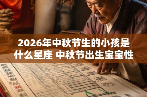 2026年中秋节生的小孩是什么星座 中秋节出生宝宝性格命运 2026年中秋节生的小孩是什么星座 中秋节出生宝宝性格命运
