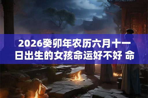 2026癸卯年农历六月十一日出生的女孩命运好不好 命理详解