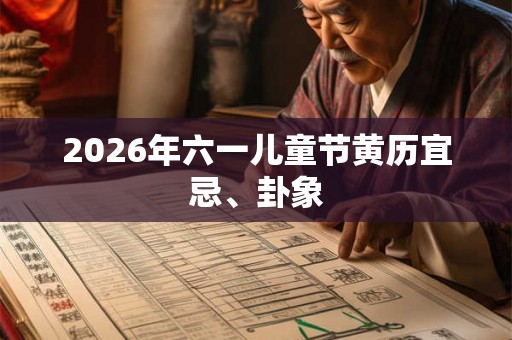 2026年六一儿童节黄历宜忌、卦象 2026年六一儿童节黄历宜忌、卦象