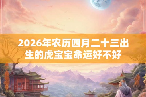 2026年农历四月二十三出生的虎宝宝命运好不好 2026年农历四月二十三出生的虎宝宝命运好不好
