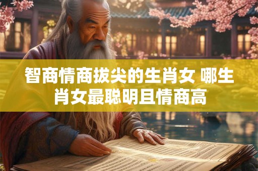 智商情商拔尖的生肖女 哪生肖女最聪明且情商高 智商情商拔尖的生肖女 哪生肖女最聪明且情商高