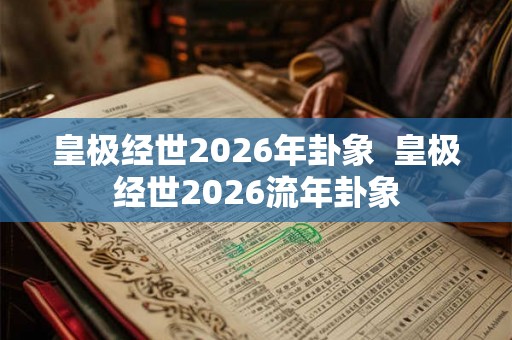 皇极经世2026年卦象 皇极经世2026流年卦象 皇极经世2026年卦象 皇极经世2026流年卦象