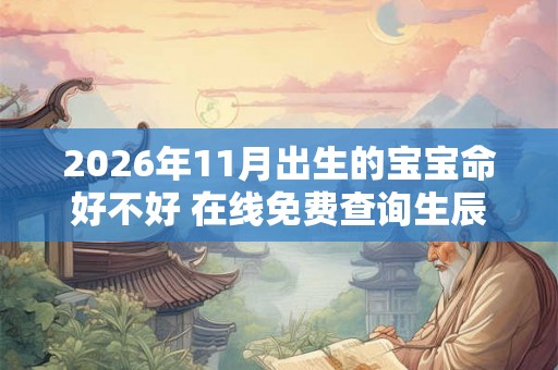 2026年11月出生的宝宝命好不好 在线免费查询生辰八字看命
