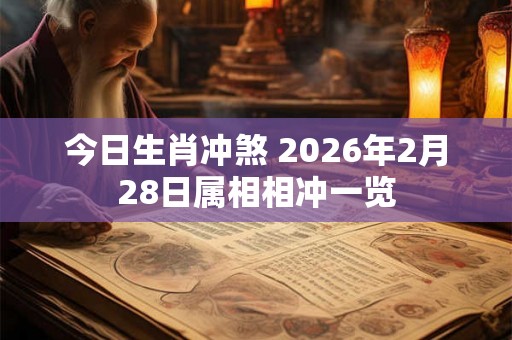 今日生肖冲煞 2026年2月28日属相相冲一览 今日生肖冲煞 2026年2月28日属相相冲一览