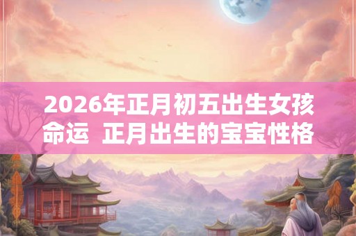 2026年正月初五出生女孩命运 正月出生的宝宝性格 2026年正月初五出生女孩命运 正月出生的宝宝性格