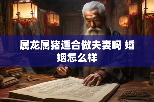 属龙属猪适合做夫妻吗 婚姻怎么样