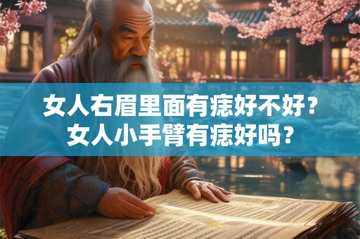 女人右眉里面有痣好不好？女人小手臂有痣好吗？