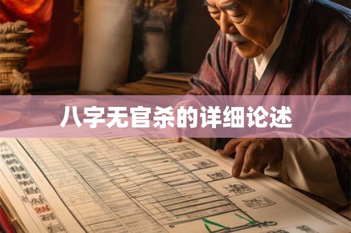 八字无官杀的详细论述 八字无官杀的详细论述