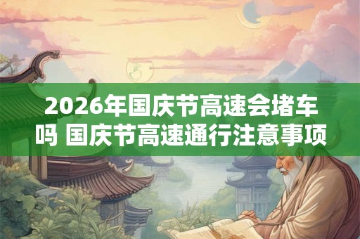 2026年国庆节高速会堵车吗 国庆节高速通行注意事项