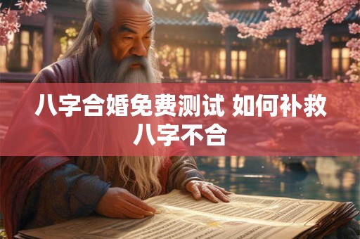 八字合婚免费测试 如何补救八字不合
